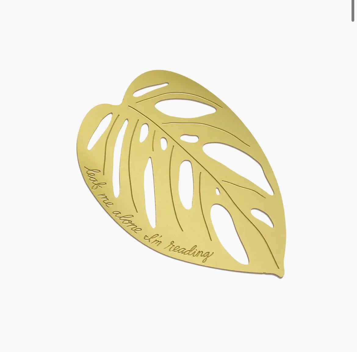 Bookmark - Brass Monstera Adansonii