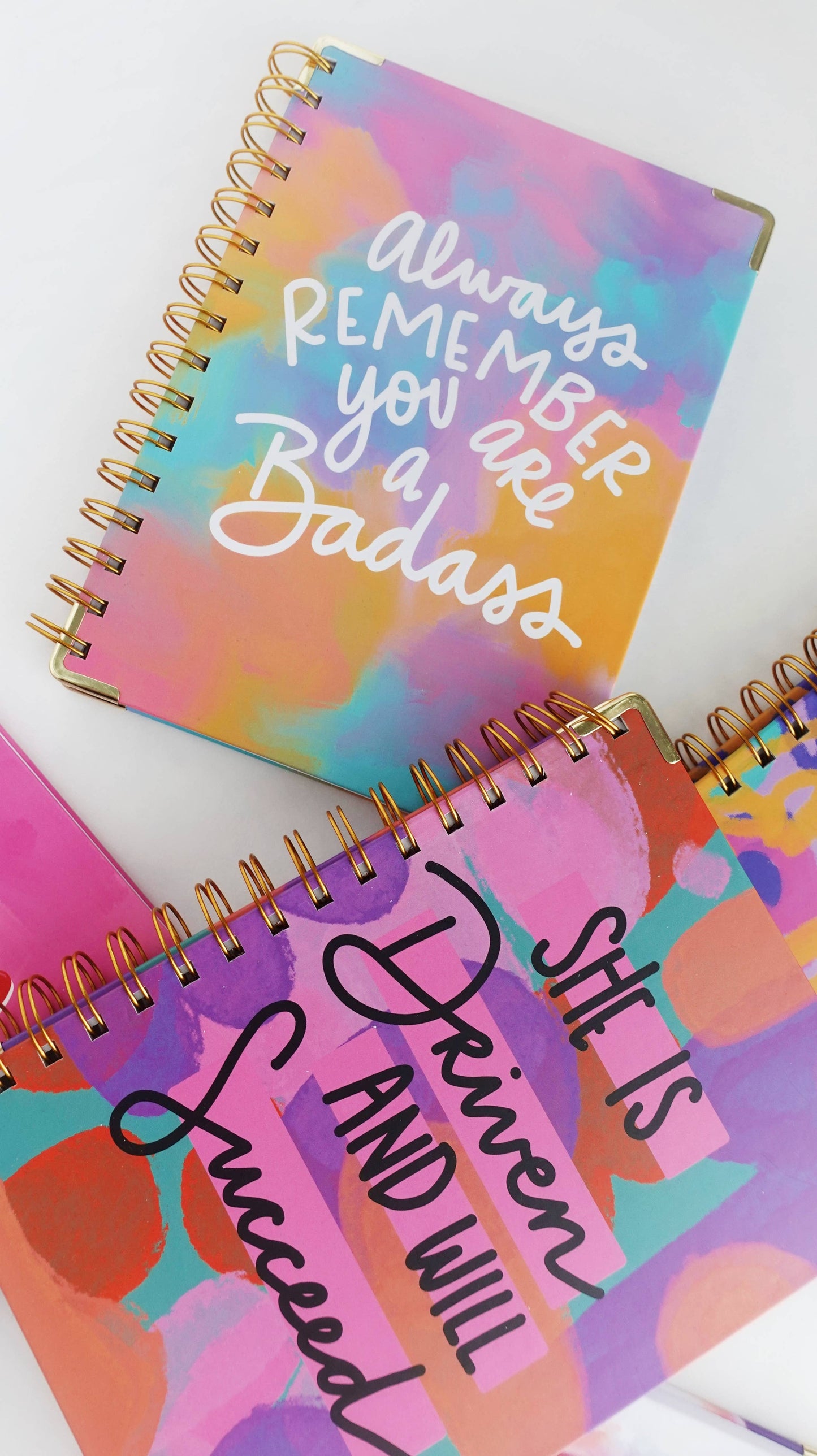 She is Driven and Will Succeed Hardcover Spiral Journal