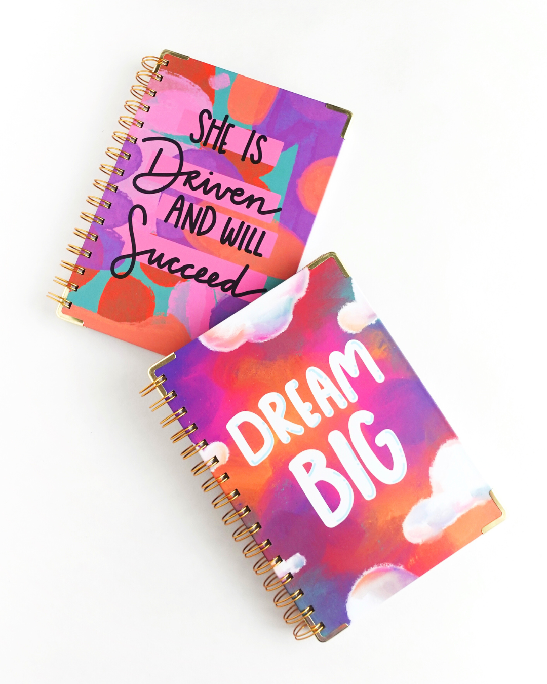 She is Driven and Will Succeed Hardcover Spiral Journal