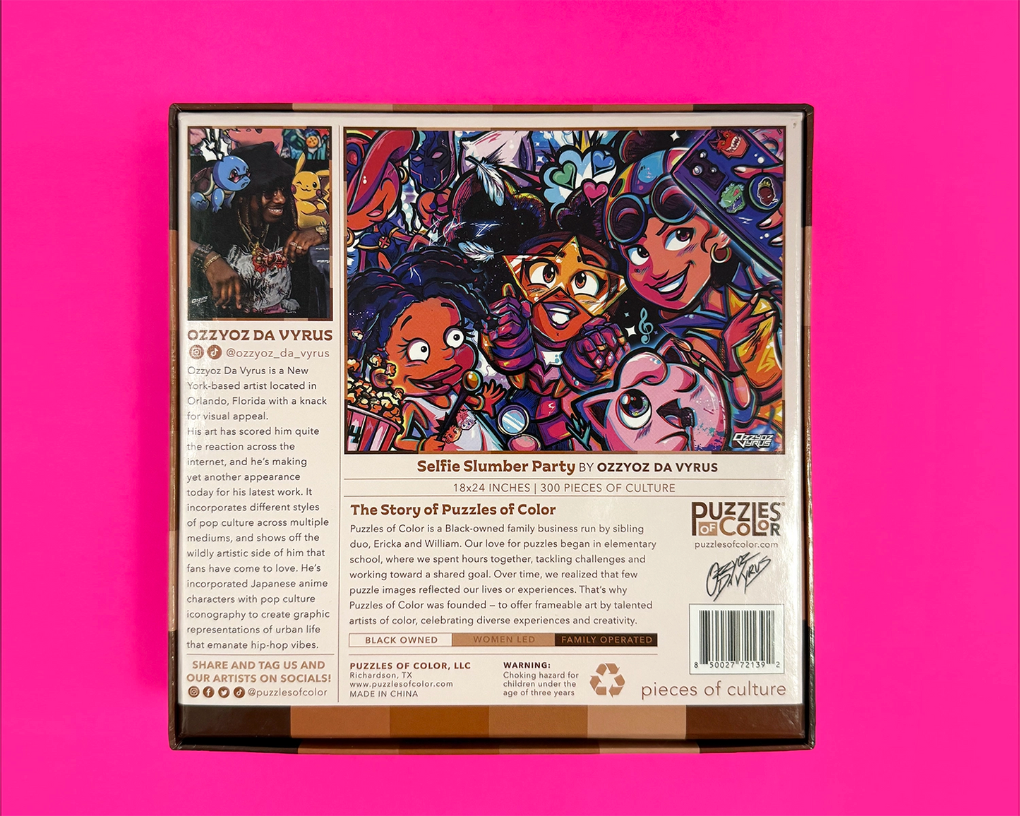 Puzzle - "Selfie Slumber Party" By Ozzyoz Da Vyrus