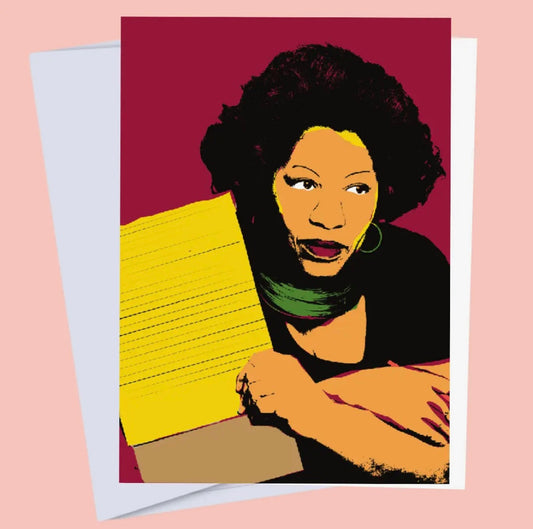 Greeting Card - Toni Morrison - Iconic Black Author Art Card, Book Lovers