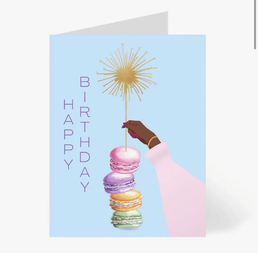 Greeting card - Macaroon Birthday