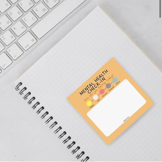 Mental Health Check In Sticky Note