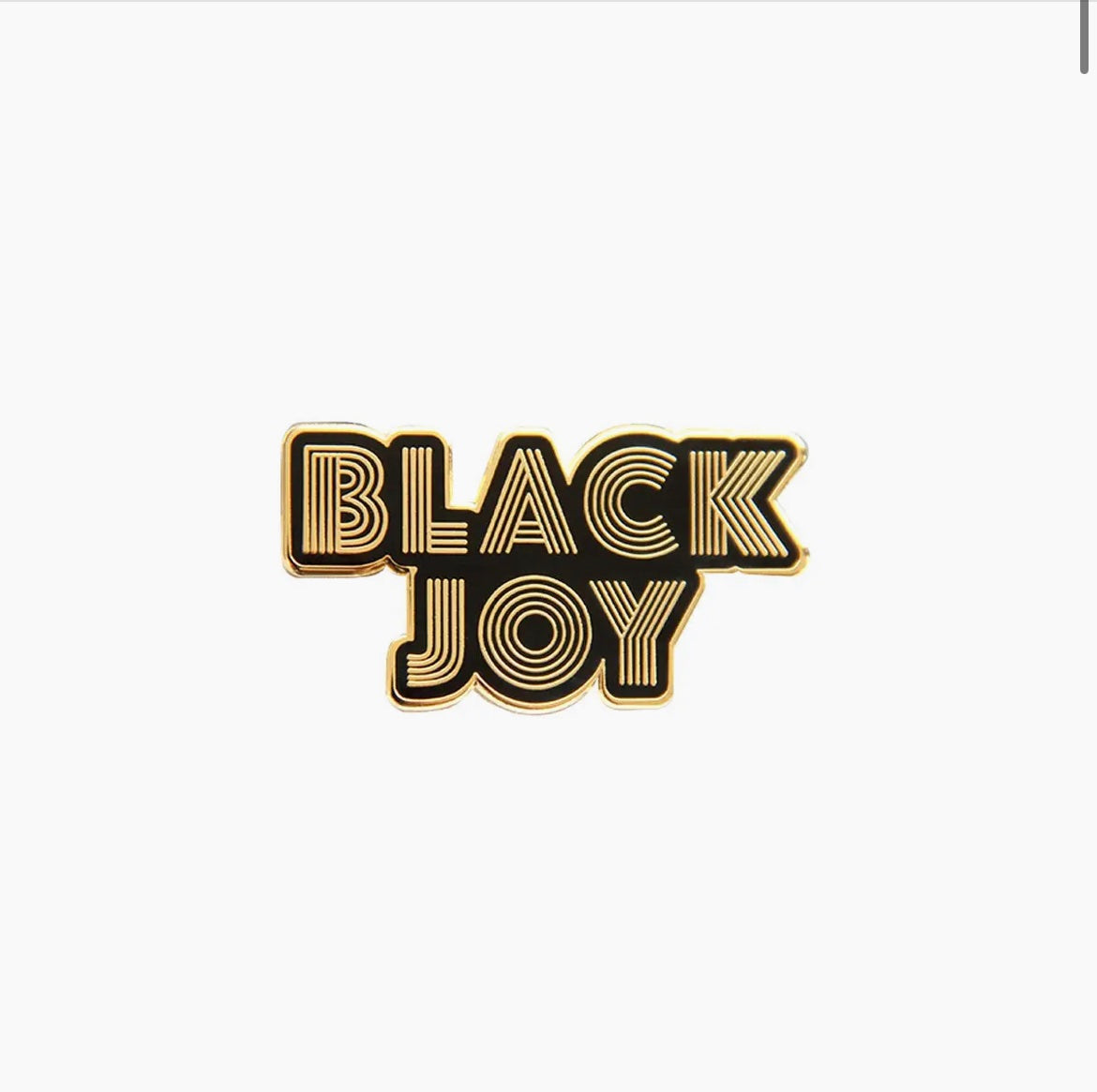 Enamel pin - Black Joy